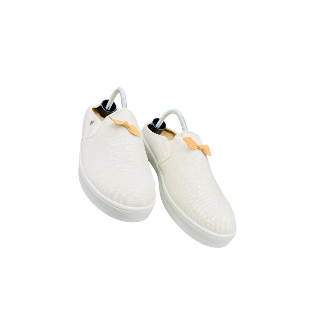 👟 Spenco Cream Canvas Slip-On Shoes 11D / 41.5 – Comfort Everyday Sneakers - Picture 2 of 8